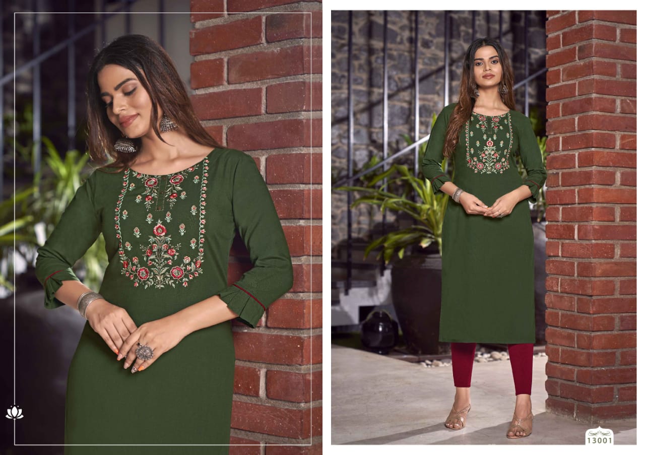  Lily 24 By Kalaroop Designer Kurtis Catalog